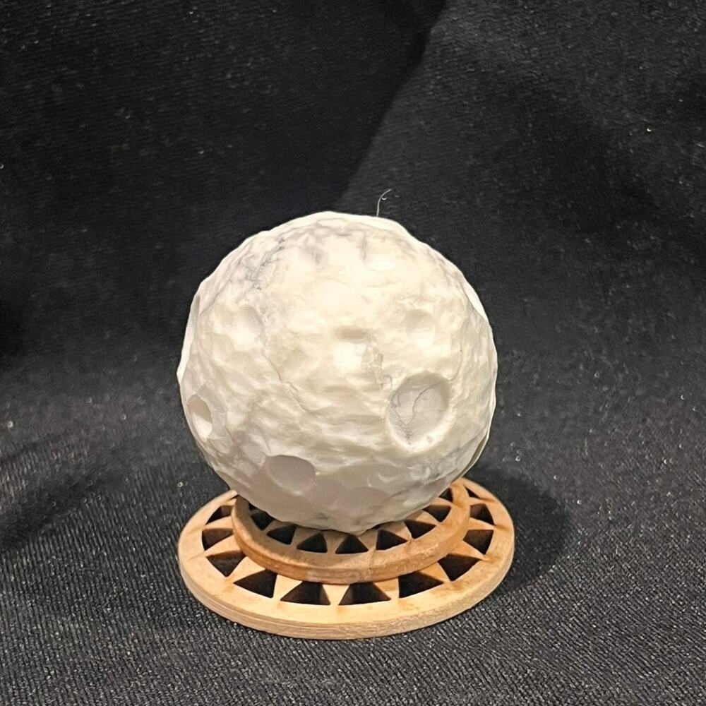 Natural Stone Crystal Moon Quartz Sphere 3.5 inches